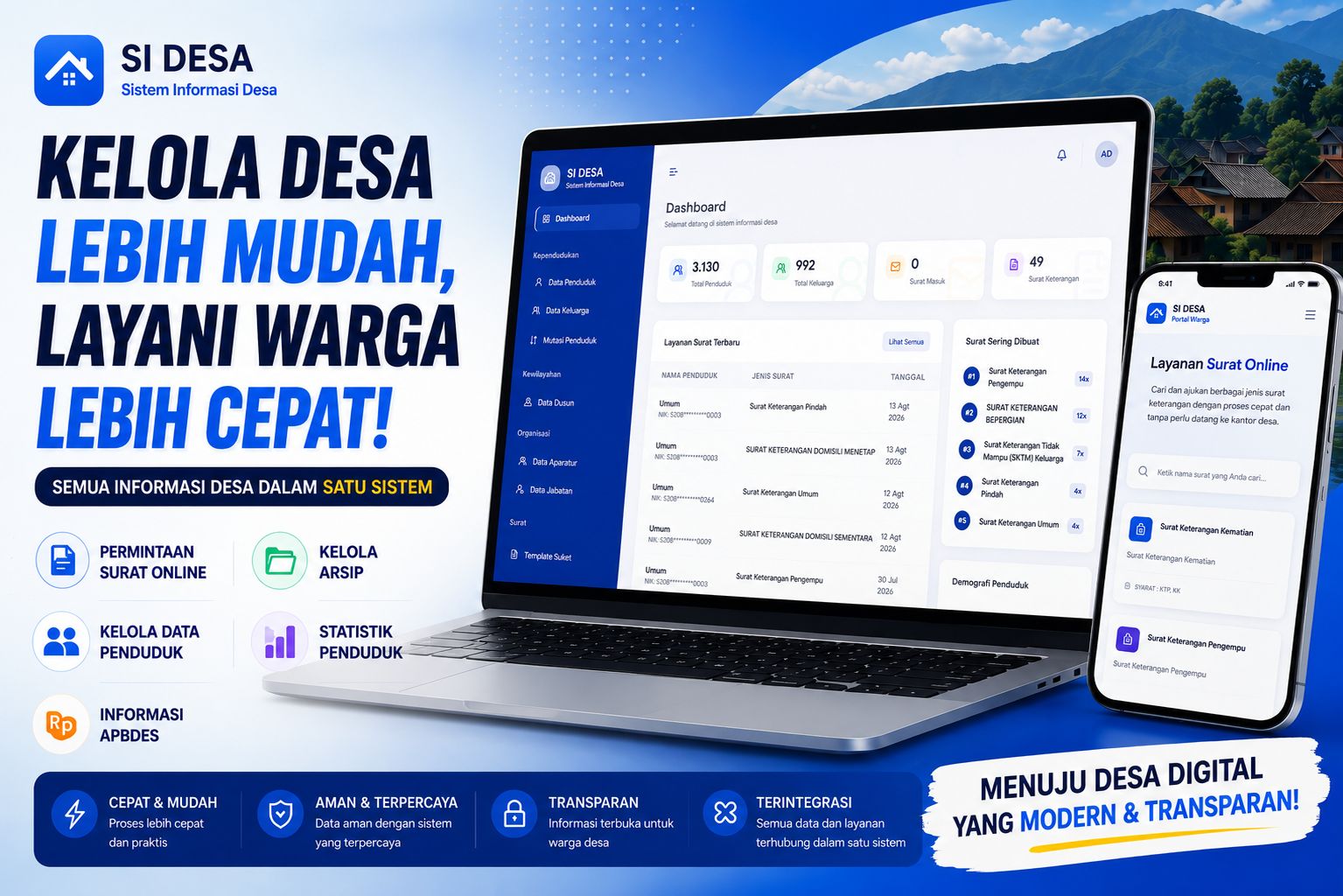 SISTEM INFORMASI DESA BERBASIS WEB